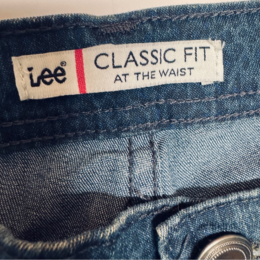 Dark blue Lee leopard print classic fit at the waist jeans - Picture 7 of 12